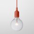 Suspension E27 LED - Rouge